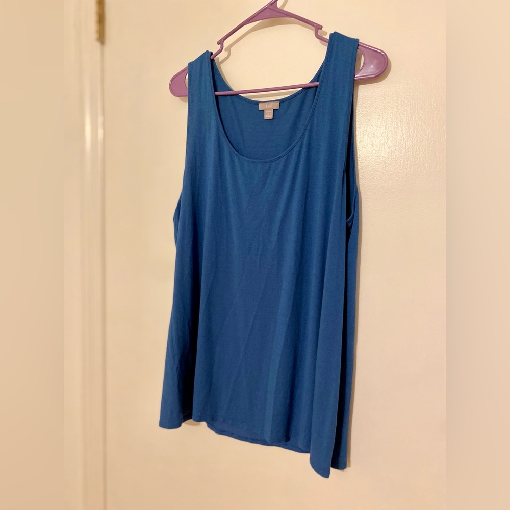 J Jill Tank Top Blue Stretch Large